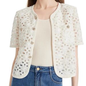Elegant White Lace Jacket